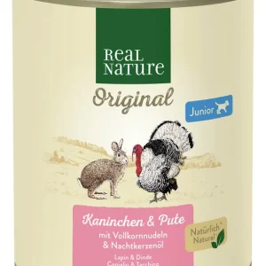 Sofort Bestellen REAL NATURE Junior Kaninchen und Pute 800 g
